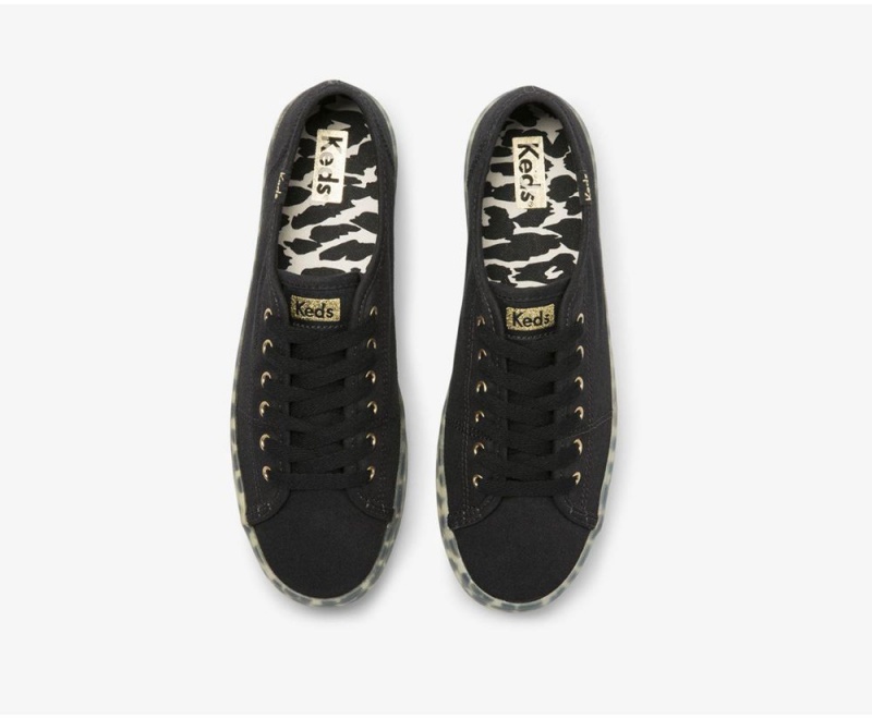 Keds Kickstart CanvasFoxing Black | 2076-SHBAD