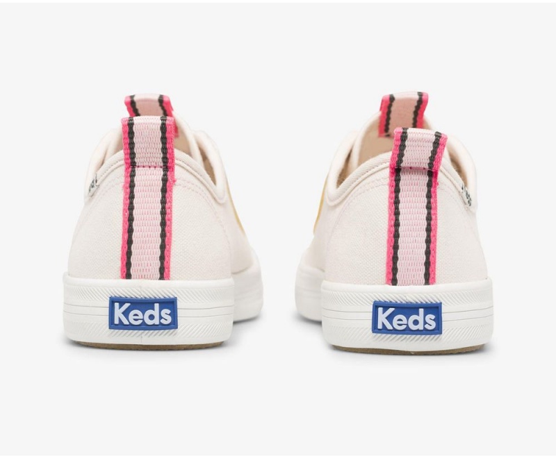 Keds Kickstart Canvas Piping Pink | 1425-QRUGN