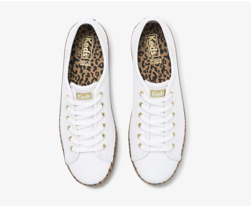 Keds Kickstart LeatherFoxing White | 1849-ISVCU