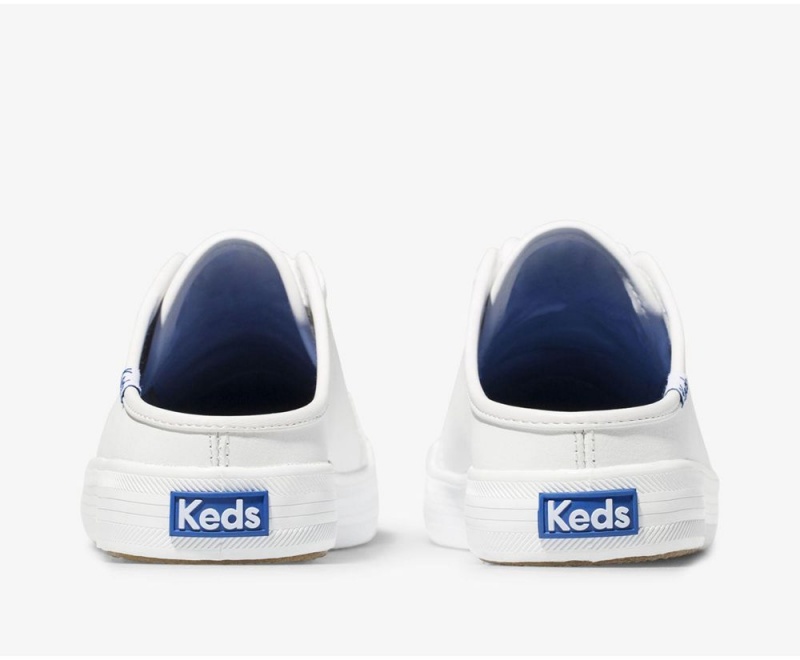 Keds Kickstart Leather White | 0429-YKOSG