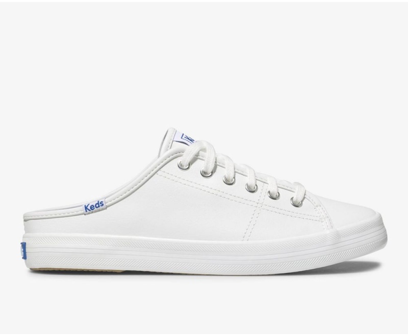 Keds Kickstart Leather White | 0429-YKOSG