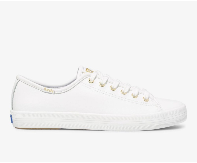 Keds Kickstart Leather White | 4351-KTMAJ