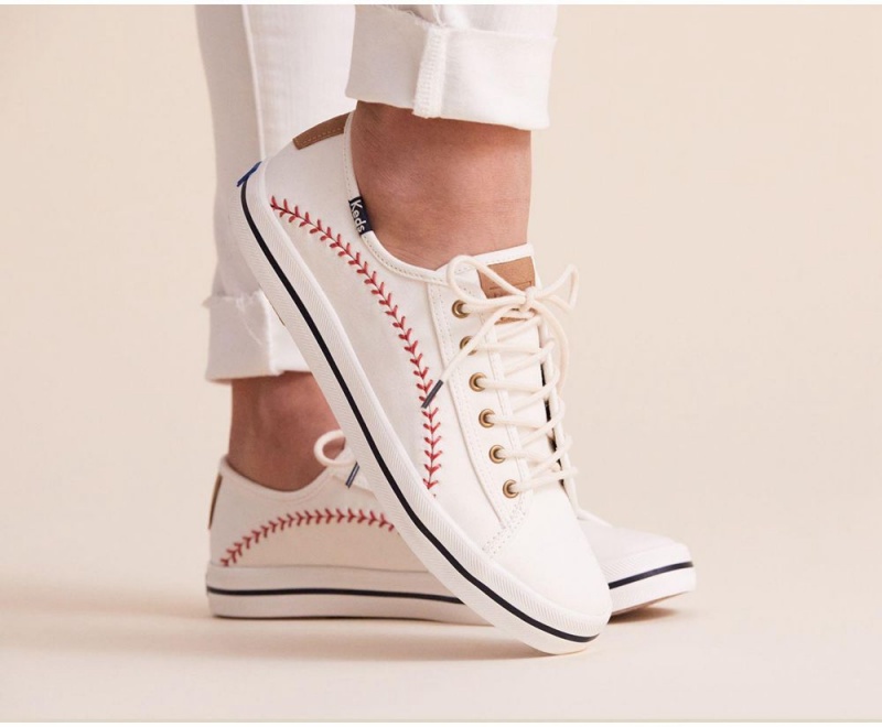 Keds Kickstart Pennant White | 7056-LIOAY