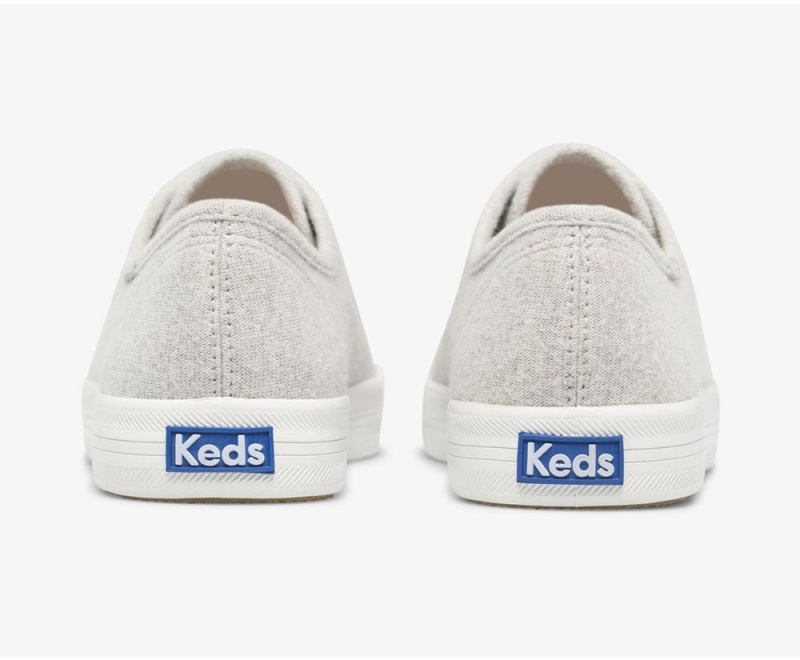 Keds Kickstart Stripey Jersey Grey | 1647-WXEVN