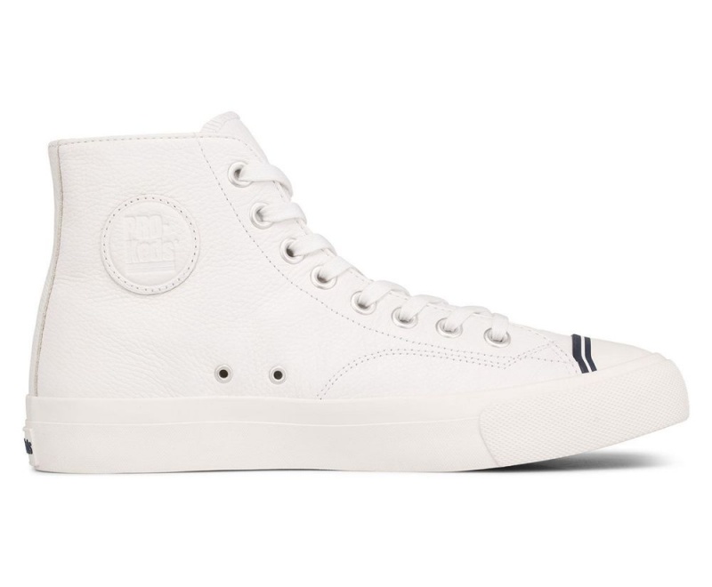 Keds Royal Hi Leather White | 6584-ZPAMY