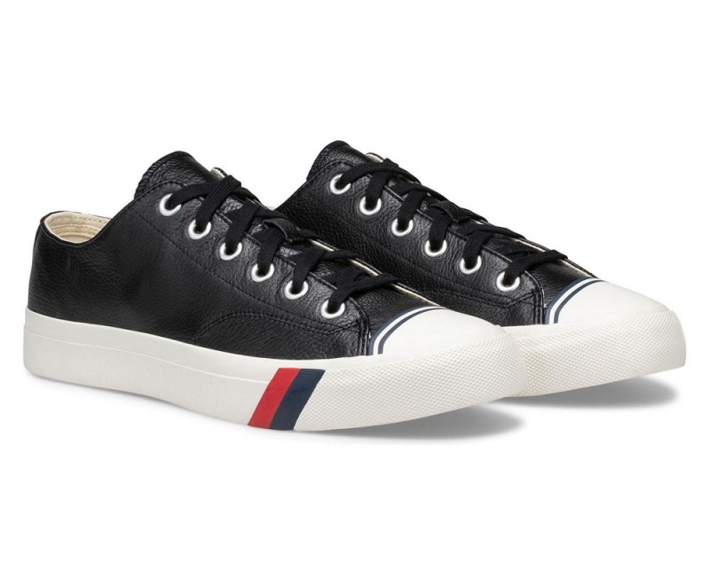 Keds Royal Lo Classic Leather Black | 6734-ATMQS