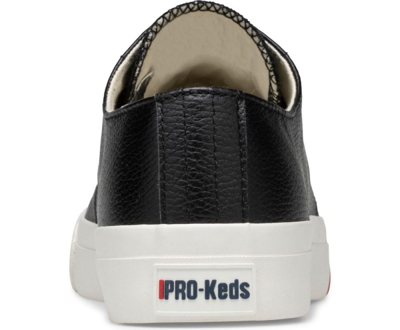 Keds Royal Lo Classic Leather Black | 6734-ATMQS