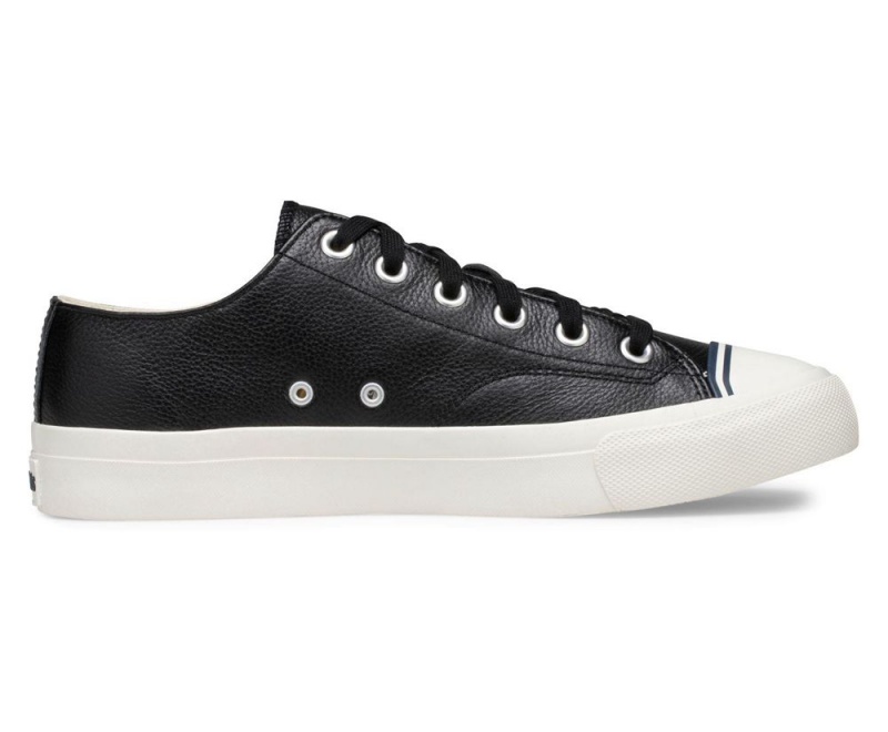 Keds Royal Lo Classic Leather Black | 6734-ATMQS