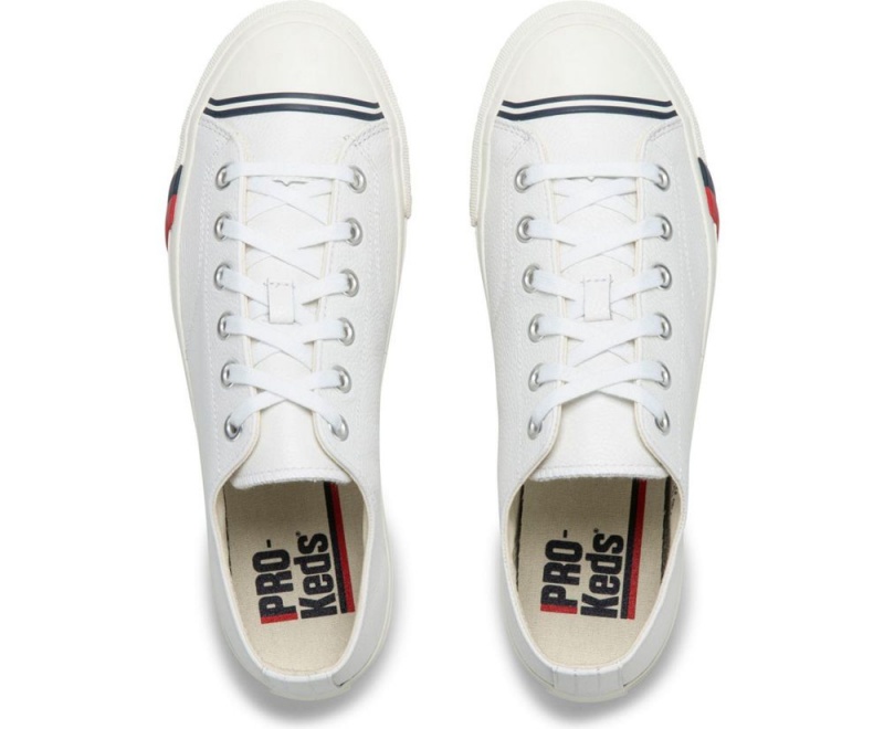 Keds Royal Lo Classic Leather White | 0781-MZFNP