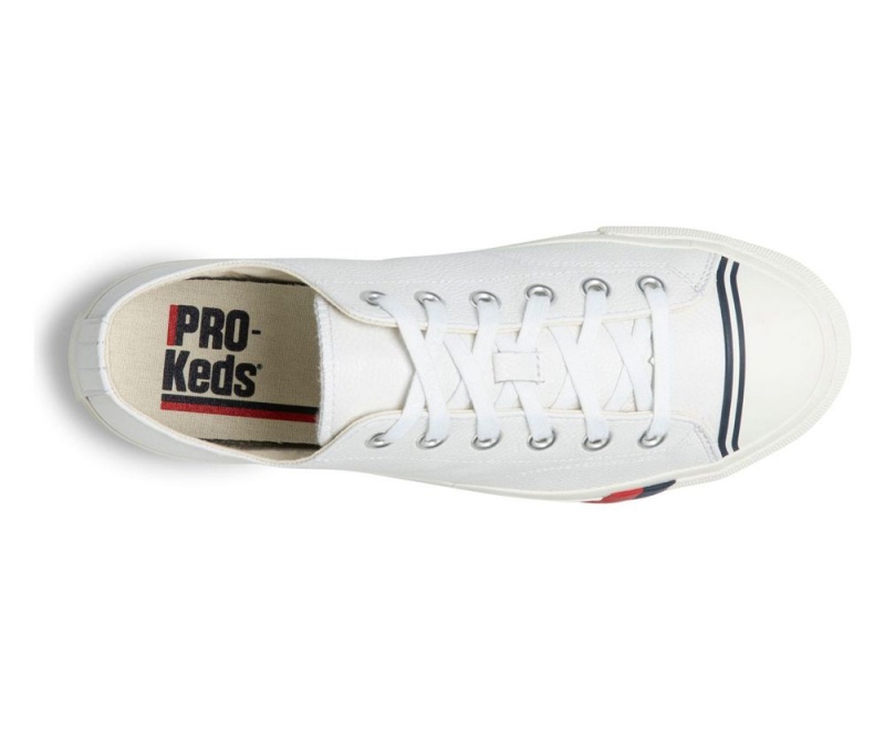 Keds Royal Lo Classic Leather White | 0781-MZFNP