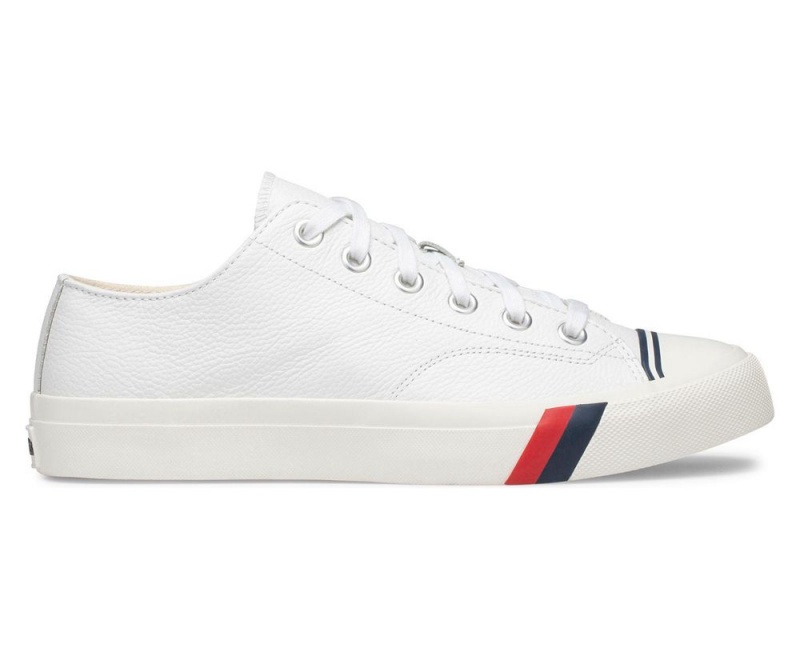 Keds Royal Lo Classic Leather White | 0781-MZFNP