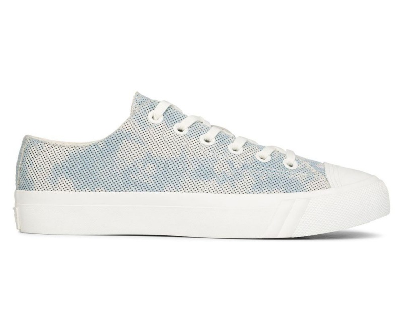 Keds Royal Lo Perf Tie Dye Suede Blue | 7956-QEGWK