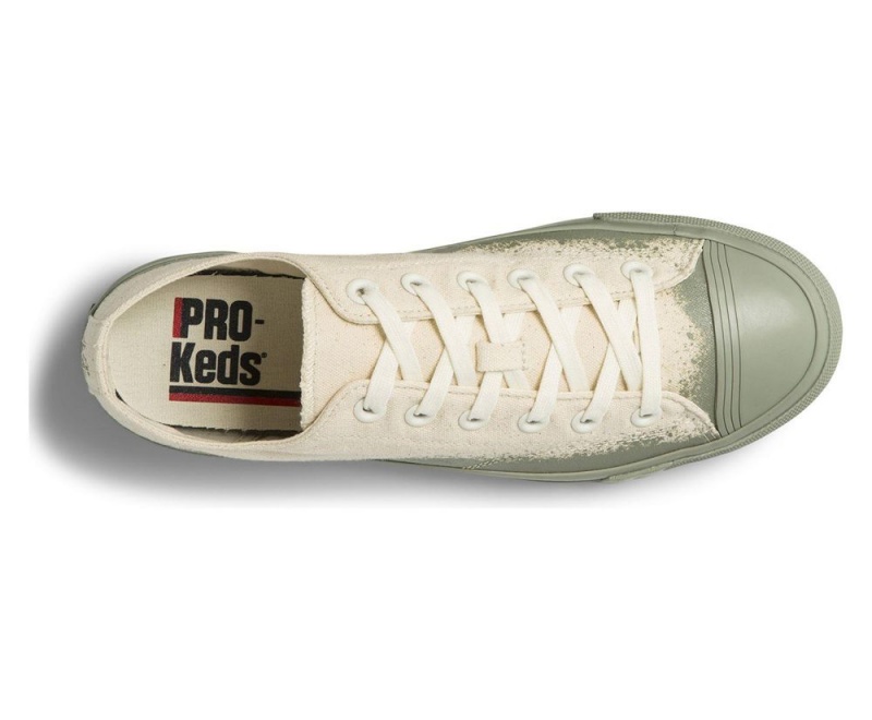 Keds Royal Lo Spray Foxing Beige / Green | 6907-JUOMB