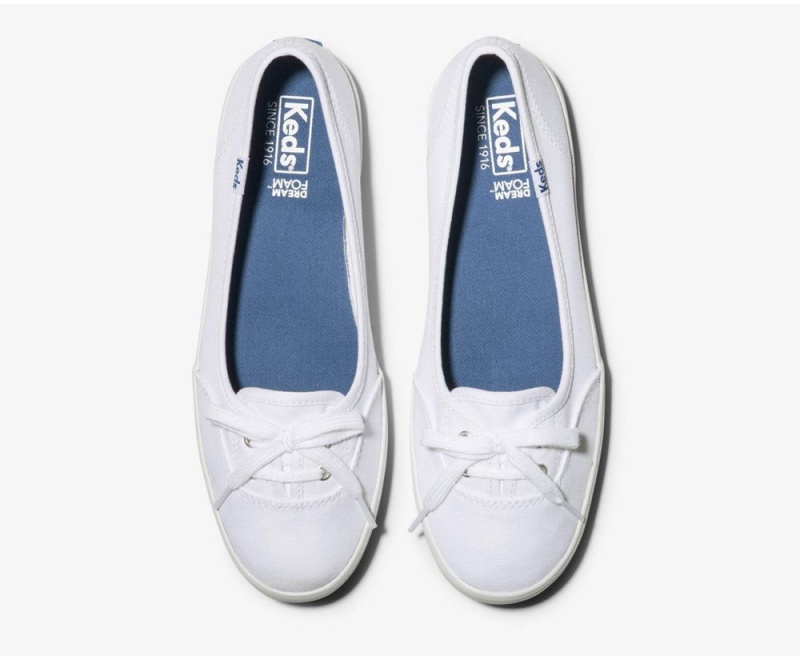 Keds Teacup Twill White | 7124-KFMNC