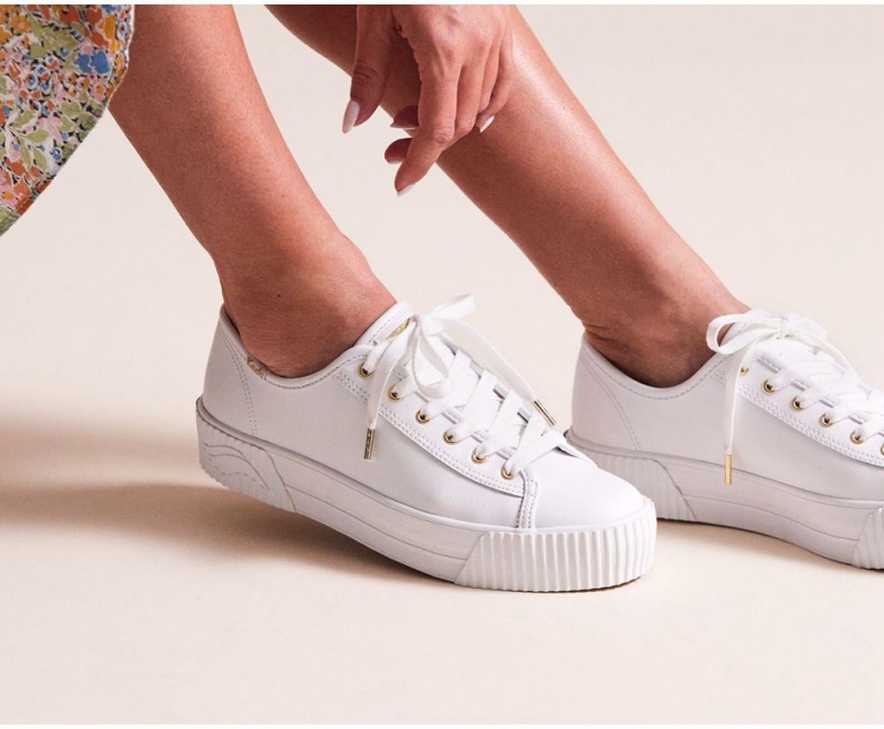 Keds Triple Kick AMP Leather White | 3610-GNKPZ