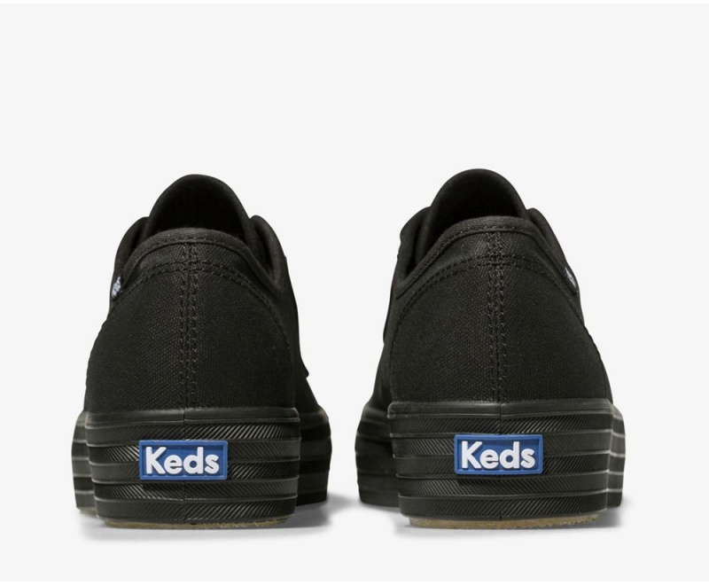 Keds Triple Kick Black | 6289-QGJVX