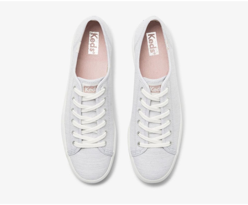 Keds Triple Kick Chambray Grey | 2945-TZOFS