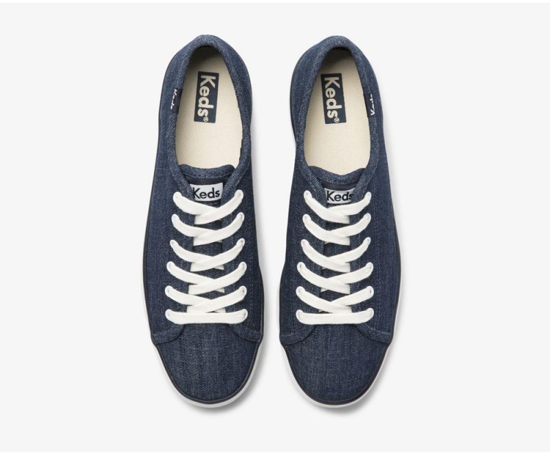 Keds Triple Kick Eco Denim Blue | 9438-JHFWE