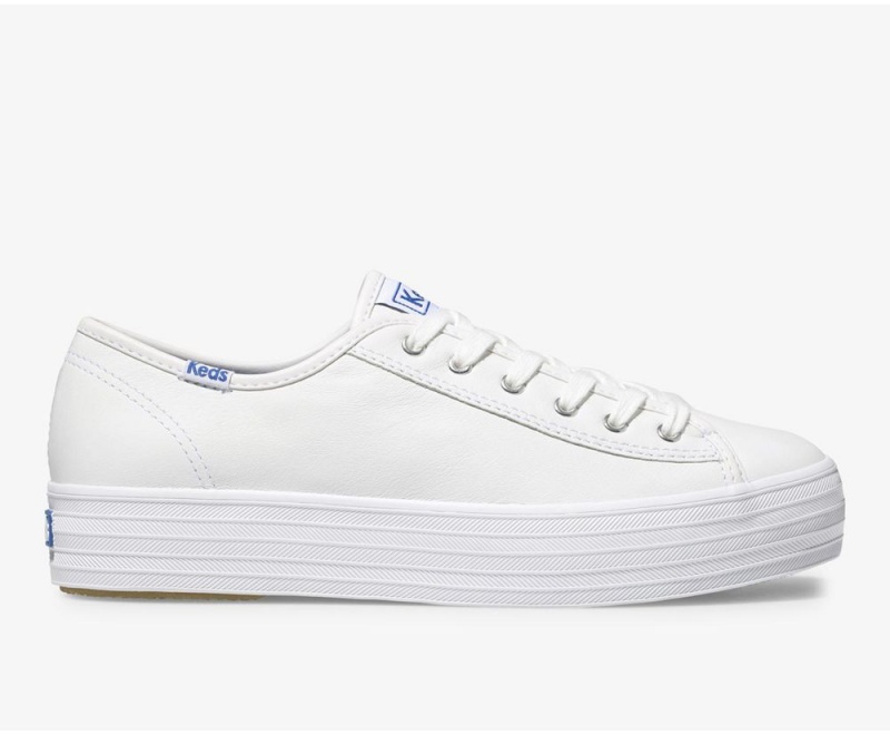 Keds Triple Kick Leather White | 3250-NTGYA