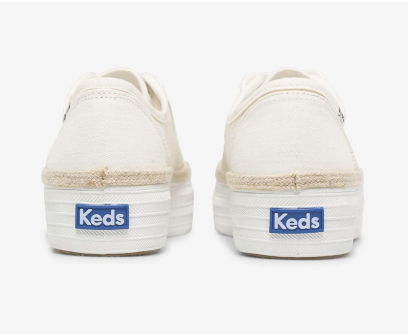 Keds Triple Kick Monomesh White | 6279-SJTBE