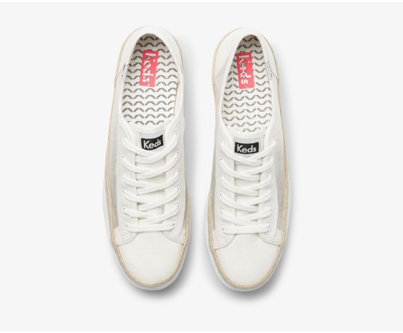 Keds Triple Kick Monomesh White | 6279-SJTBE