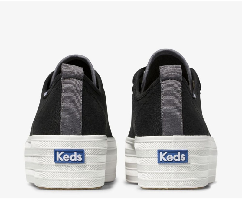 Keds Triple Up Canvas Black | 2748-BNZDT