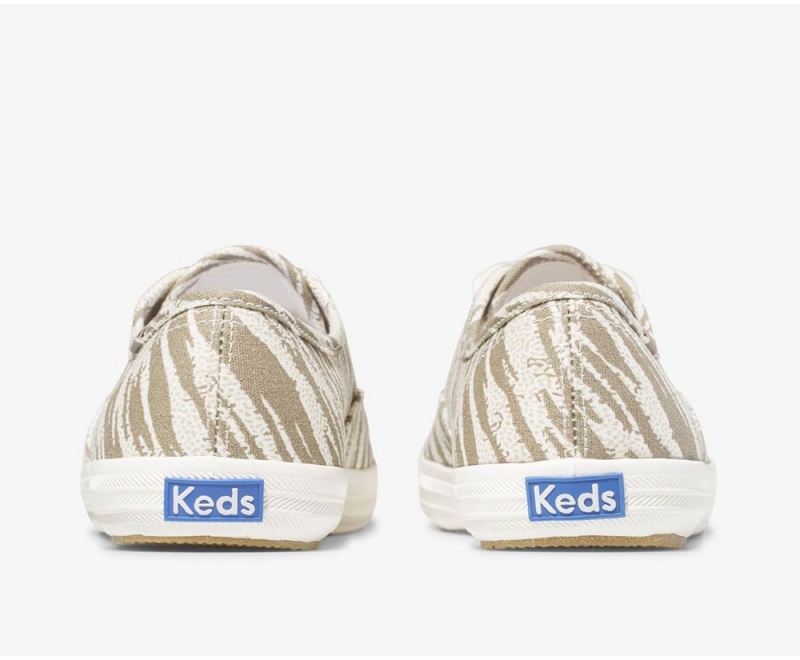 Keds Washable Champion Animal White / Grey | 1406-AZDGX