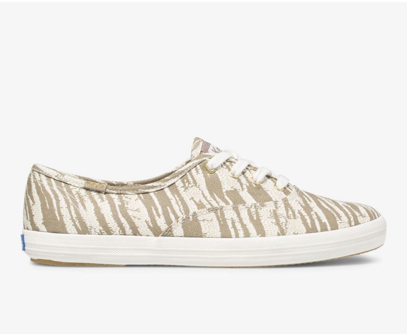 Keds Washable Champion Animal White / Grey | 1406-AZDGX