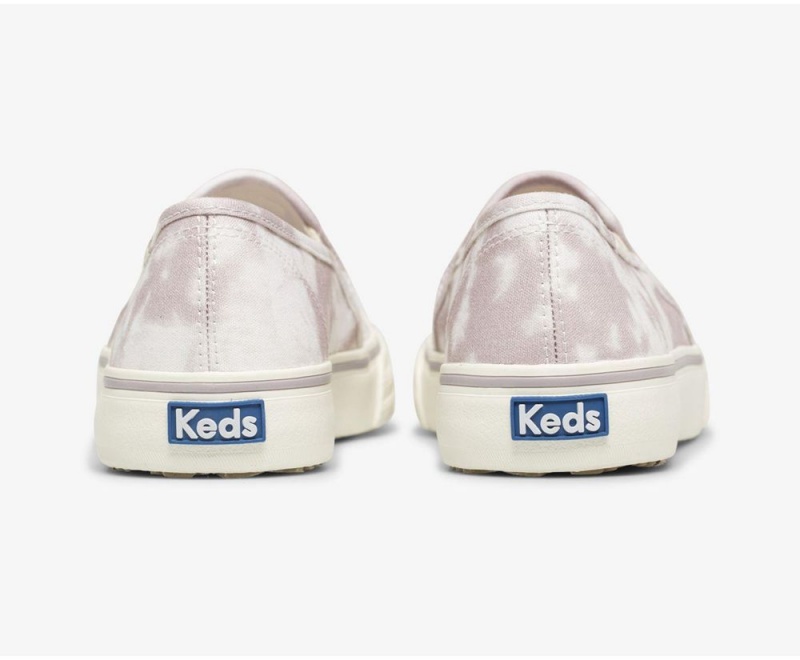 Keds Washable Double Decker Tie Dye Purple | 1436-BADRV