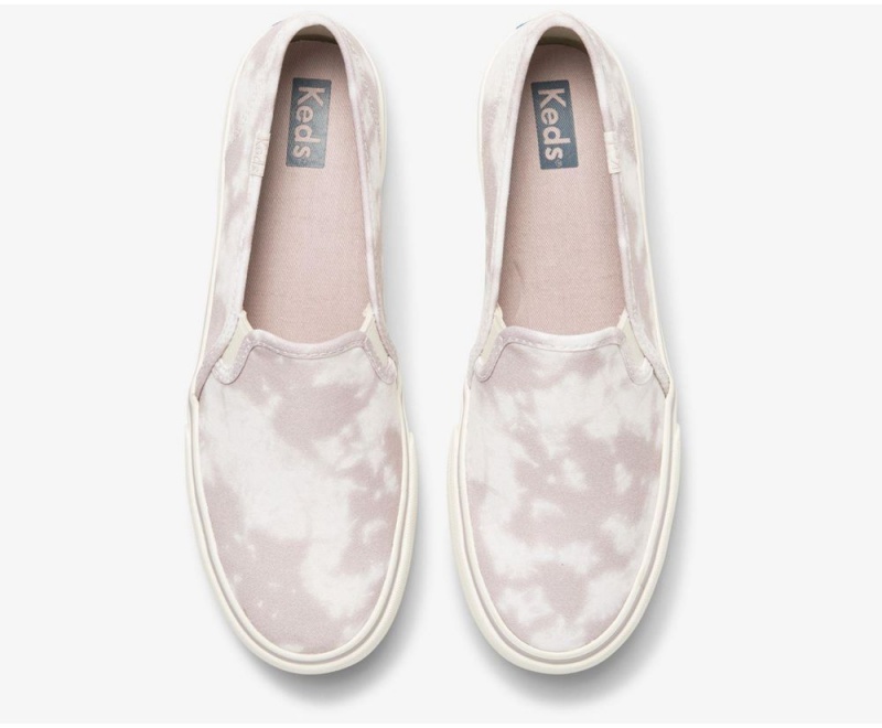 Keds Washable Double Decker Tie Dye Purple | 1436-BADRV