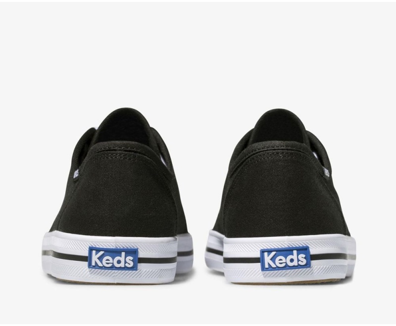 Keds Washable Kickstart Black / White | 4297-OXPYJ