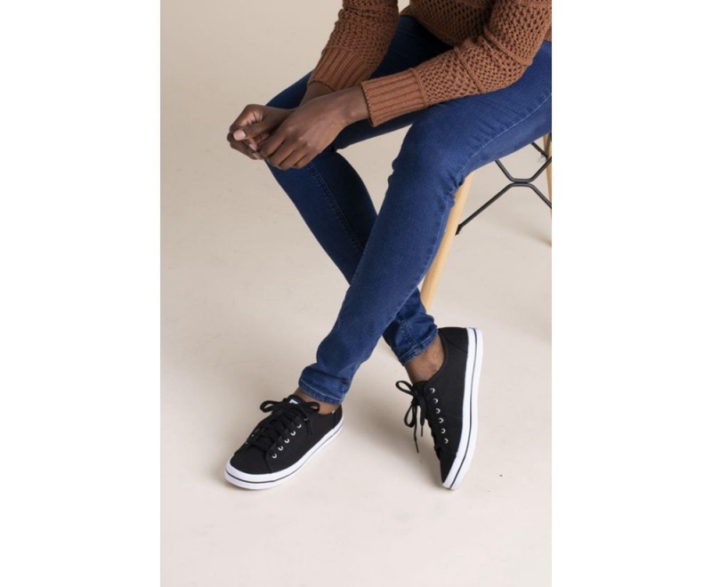 Keds Washable Kickstart Black / White | 4297-OXPYJ