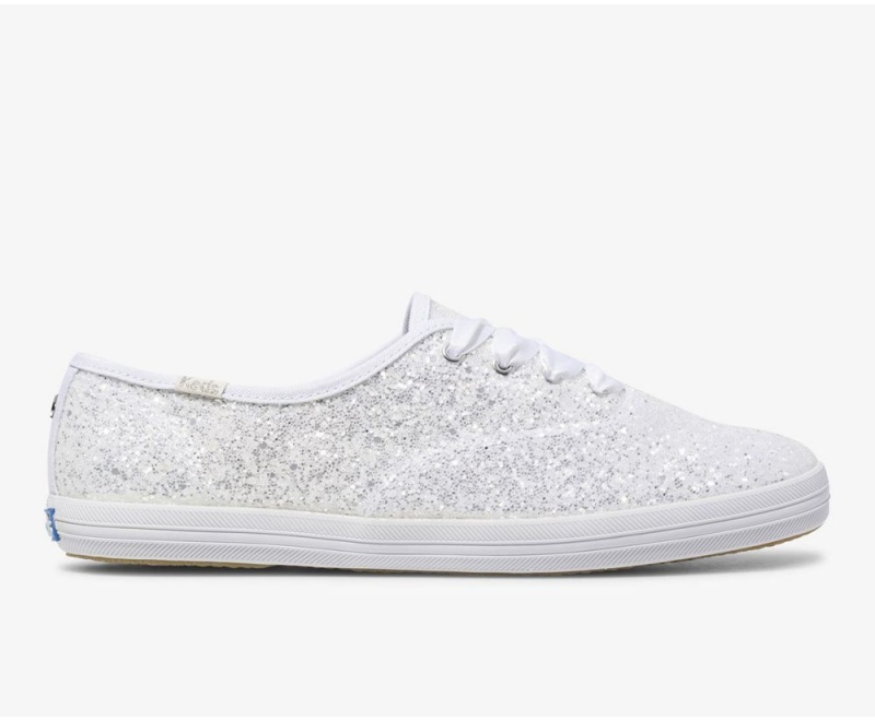 Keds x Kate Spade New York Champion Glitter White | 1548-HROVZ