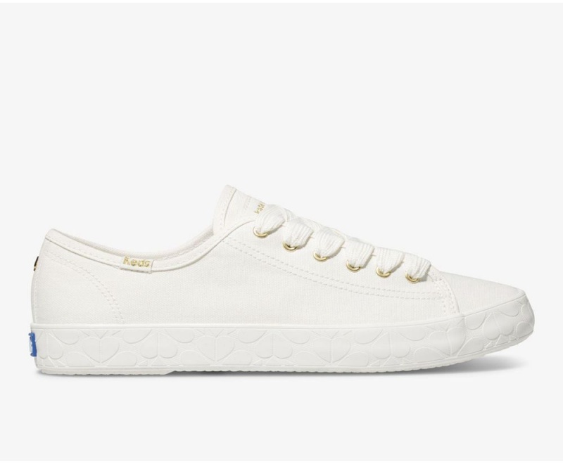 Keds x Kate Spade New York Kickstart Logo Foxing White | 6807-OFEXM