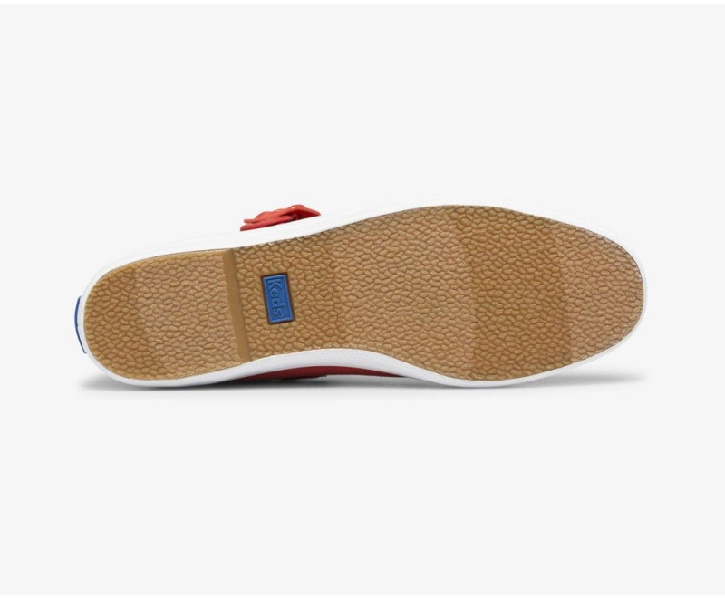 Keds x Organic Cotton Champion Mary Jane Red | 4039-VQBSK