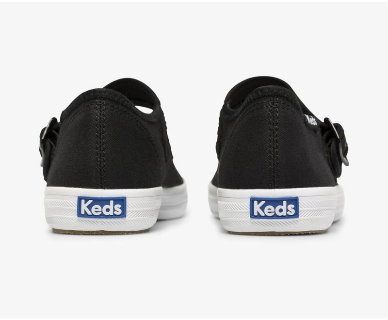 Keds x Organic Cotton Champion Mary Jane Black | 9351-LOEVC