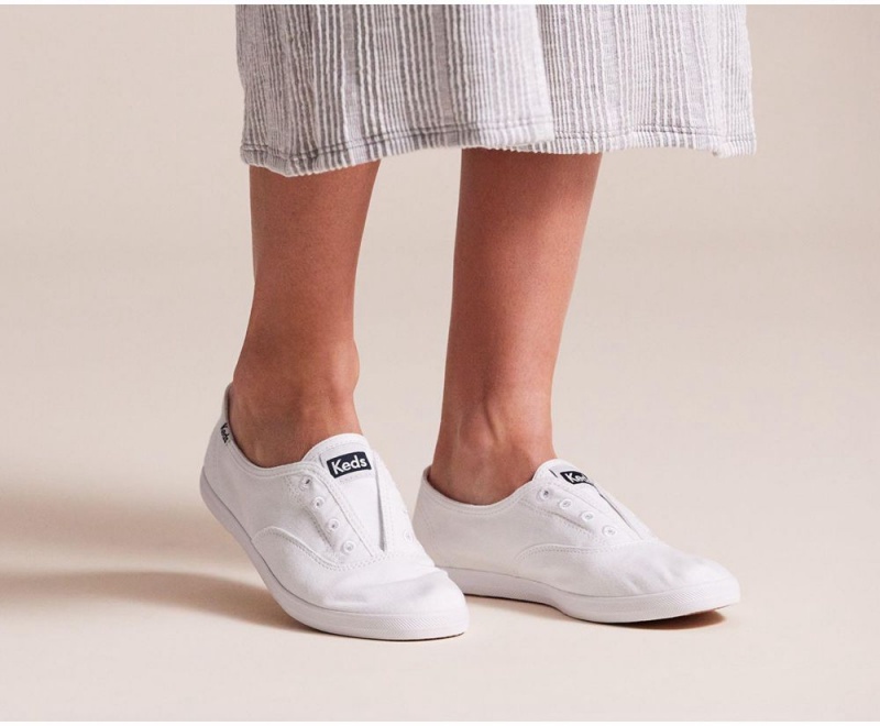 Keds x Organic Cotton Chillax Basics White | 7325-CJUGR