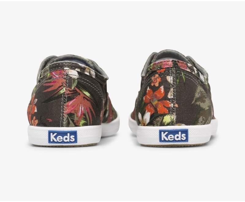 Keds x Organic Cotton Chillax Tropical Washable Black / Multicolor | 6850-VOIFZ