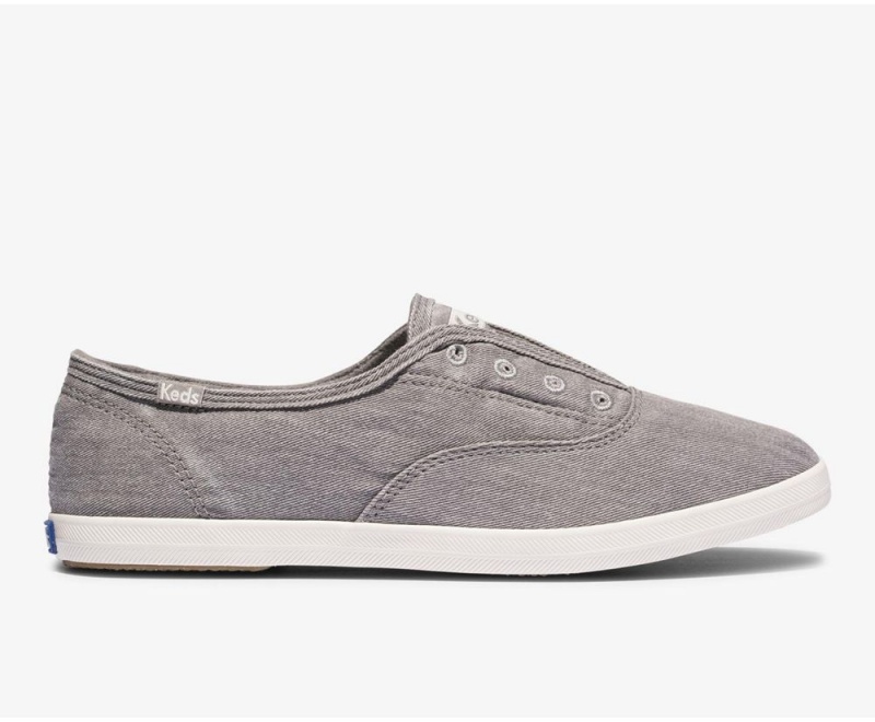 Keds x Organic Cotton Chillax Washable Grey | 9065-QBZJA