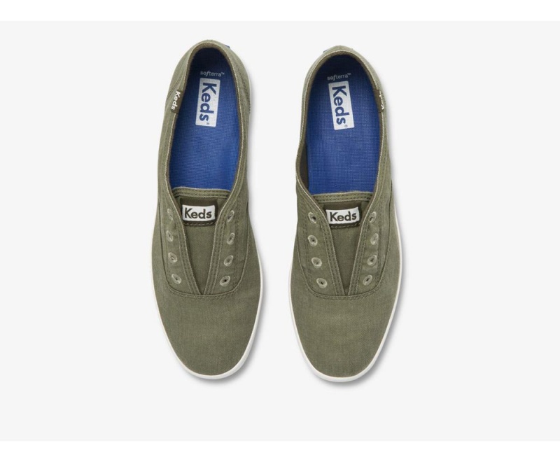 Keds x Organic Cotton Chillax Washable Green | 2760-PYETV