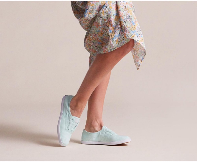 Keds x Organic Cotton Chillax Washable Green | 8670-NSHLV