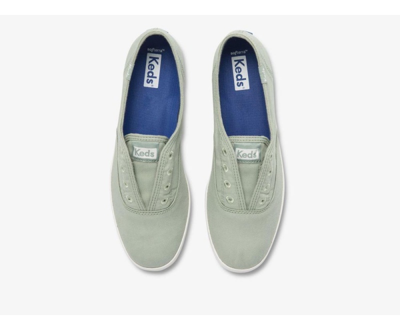 Keds x Organic Cotton Chillax Washable Green | 4390-WZKJD