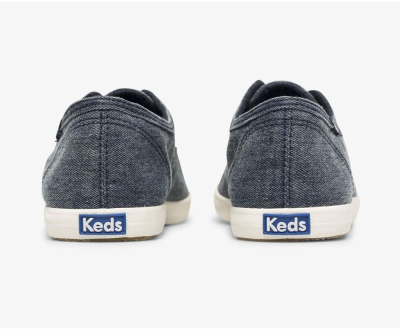 Keds x Organic Cotton Chillax Washable Navy | 7412-RGUOL