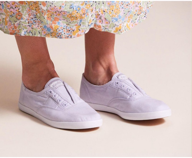 Keds x Organic Cotton Chillax Washable Purple | 5768-QUNPW