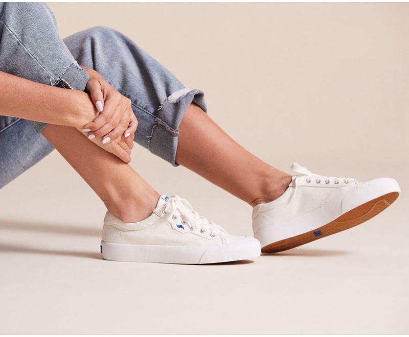 Keds x Organic Cotton Crew Kick 75 White | 0961-ZNMXS