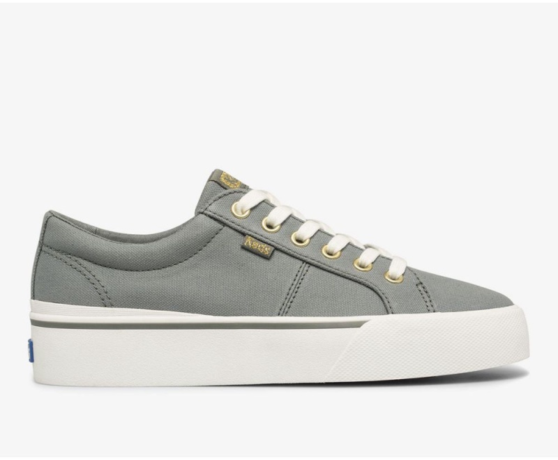 Keds x Organic Cotton Jump Kick Duo Green | 3804-FZUGV