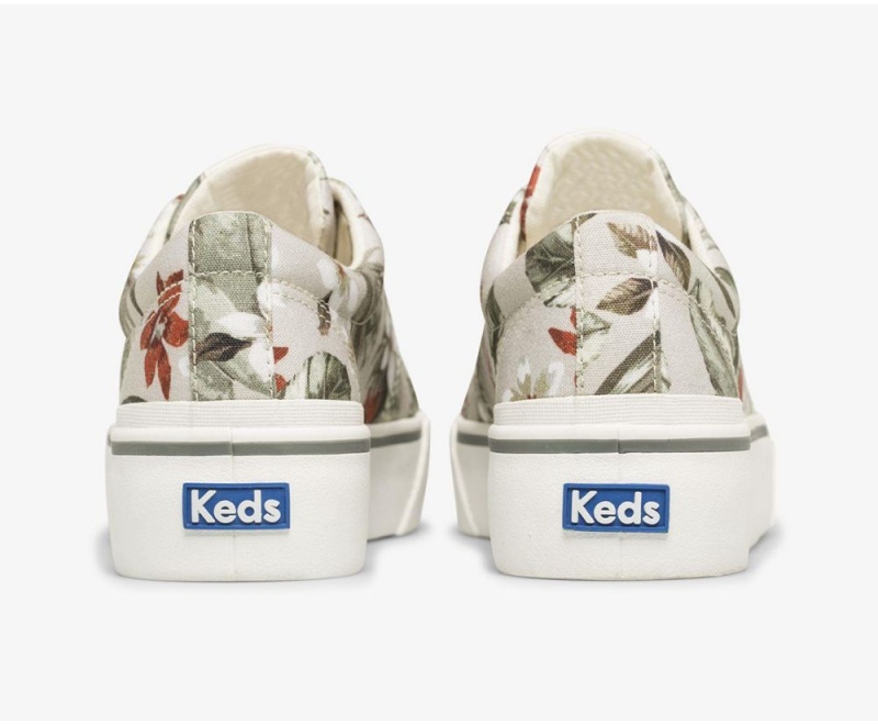 Keds x Organic Cotton Jump Kick Duo Tropical White / Multicolor | 3804-EATOQ