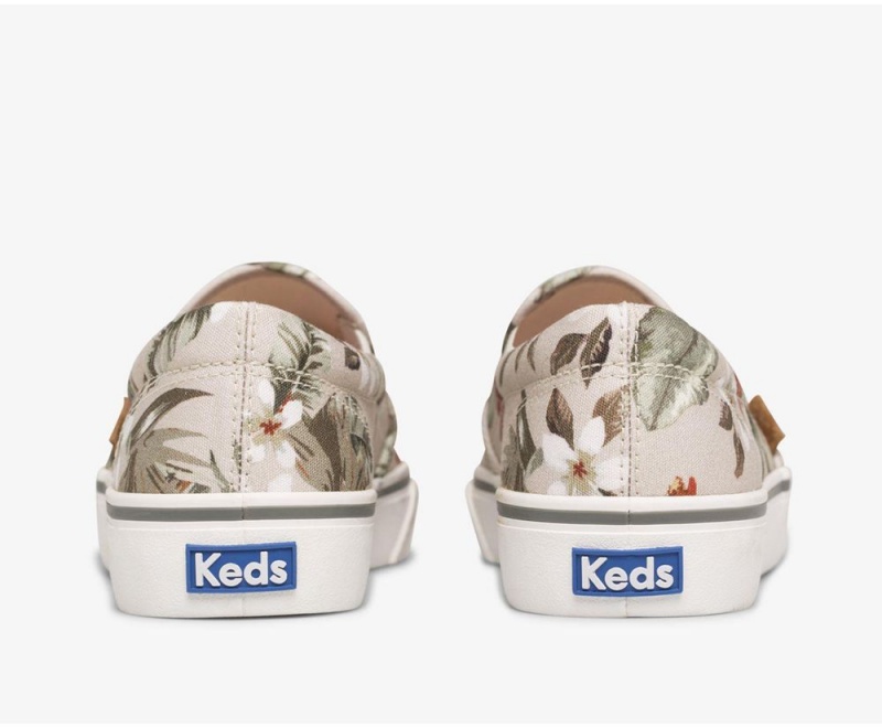 Keds x Organic Cotton Jump Kick Slip Tropical Beige / Multicolor | 3845-OTKFQ