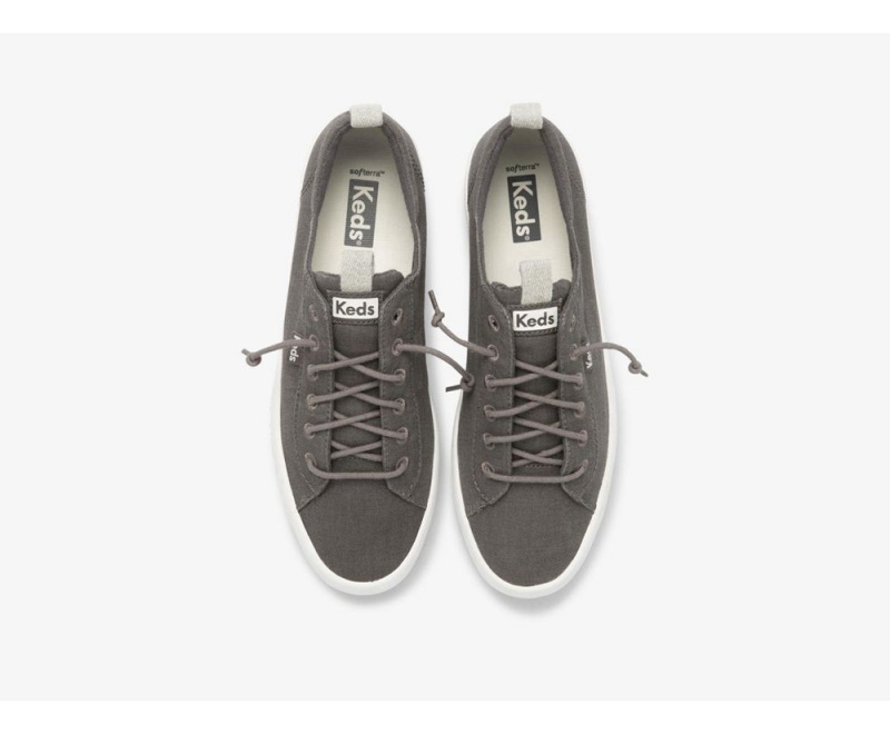 Keds x Organic Cotton Kickback Washable Grey | 2196-DBCHR