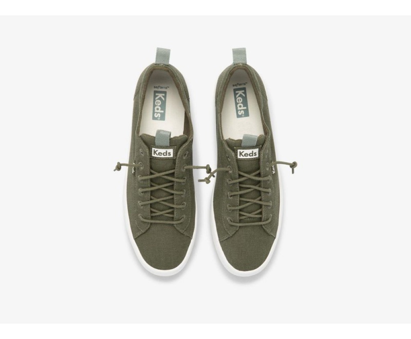 Keds x Organic Cotton Kickback Washable Green | 2914-TFHIM